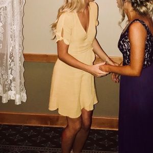 Yellow Wrap Dress